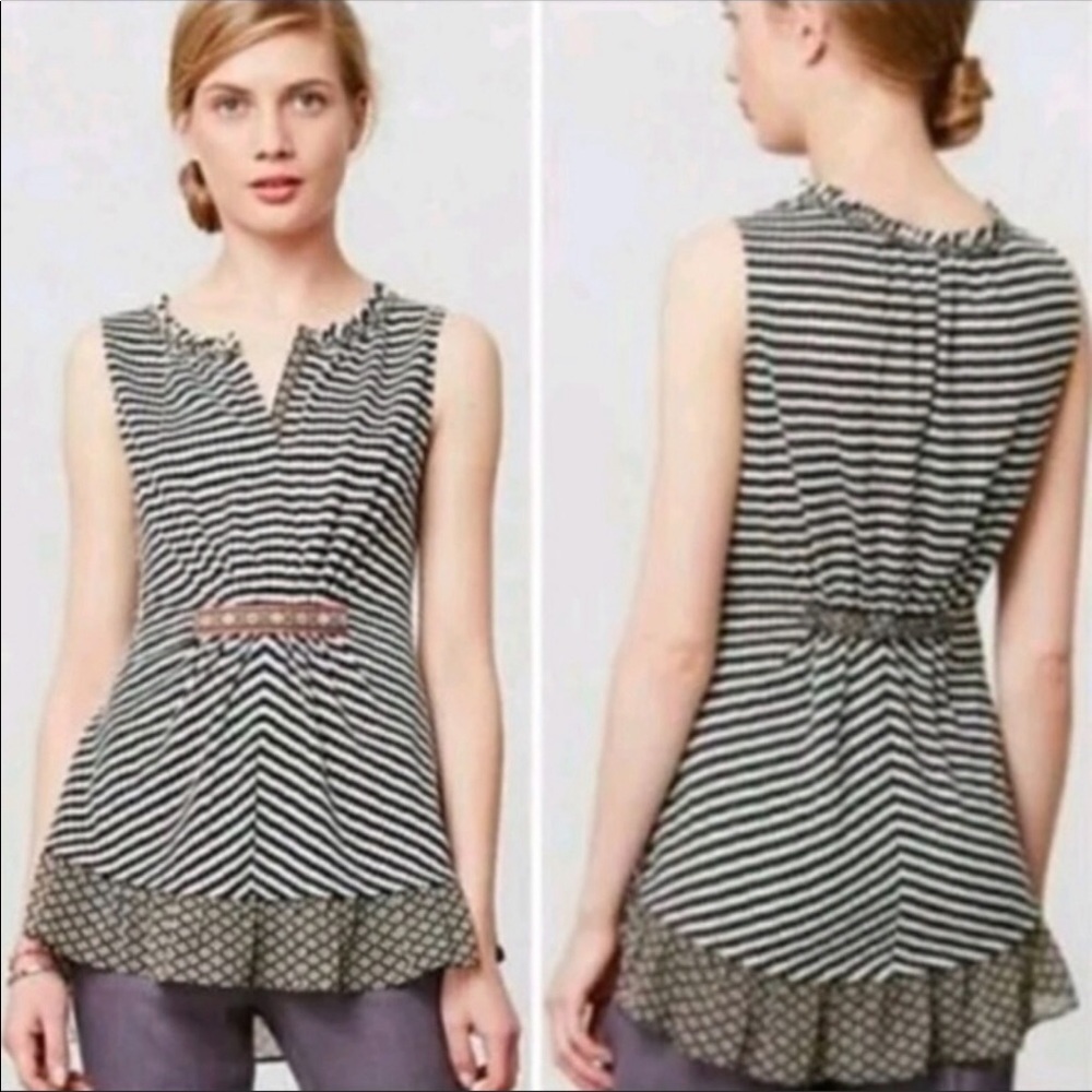 Anthropologie | One September Galicia Striped Top